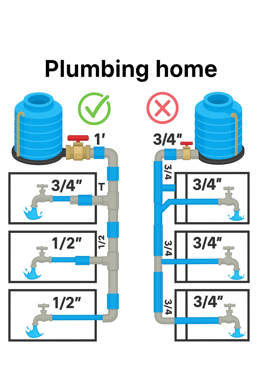 HT17. Plumbing Home Guide: How Pipe Size Affects Water Pressure