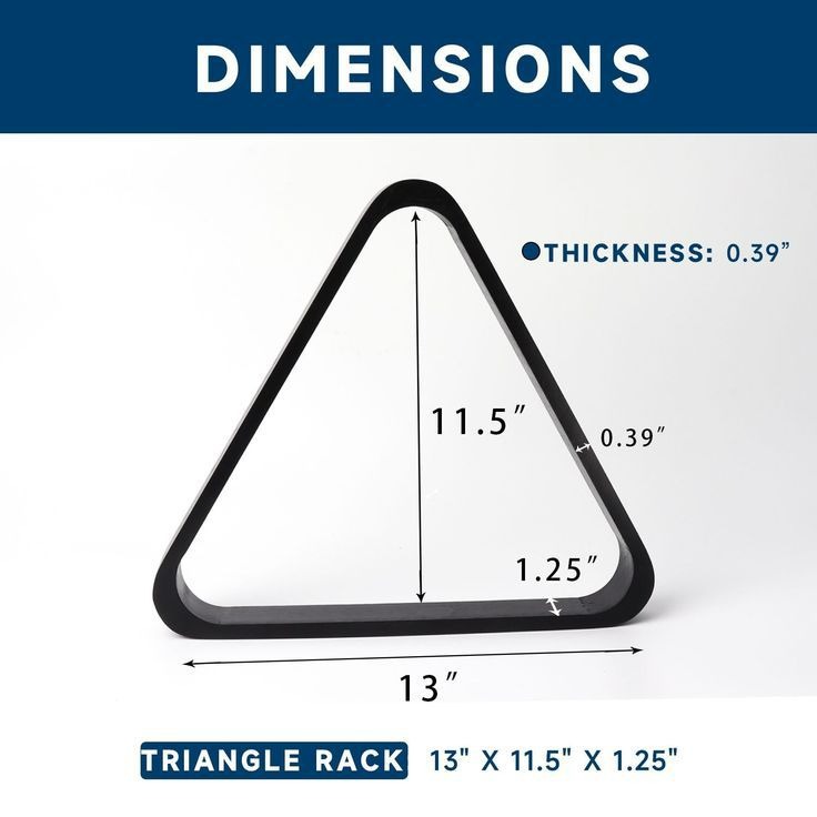HT17. Standard Billiard Triangle Rack Dimensions: Everything You Need to Know