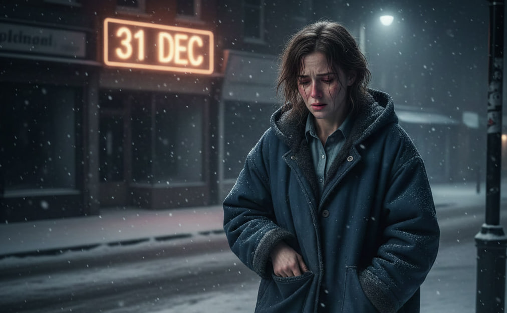 ST. 31 грудня чоловік вигнав мене з дому без грошей. Замерзаючи, я залізла в кишеню старої куртки